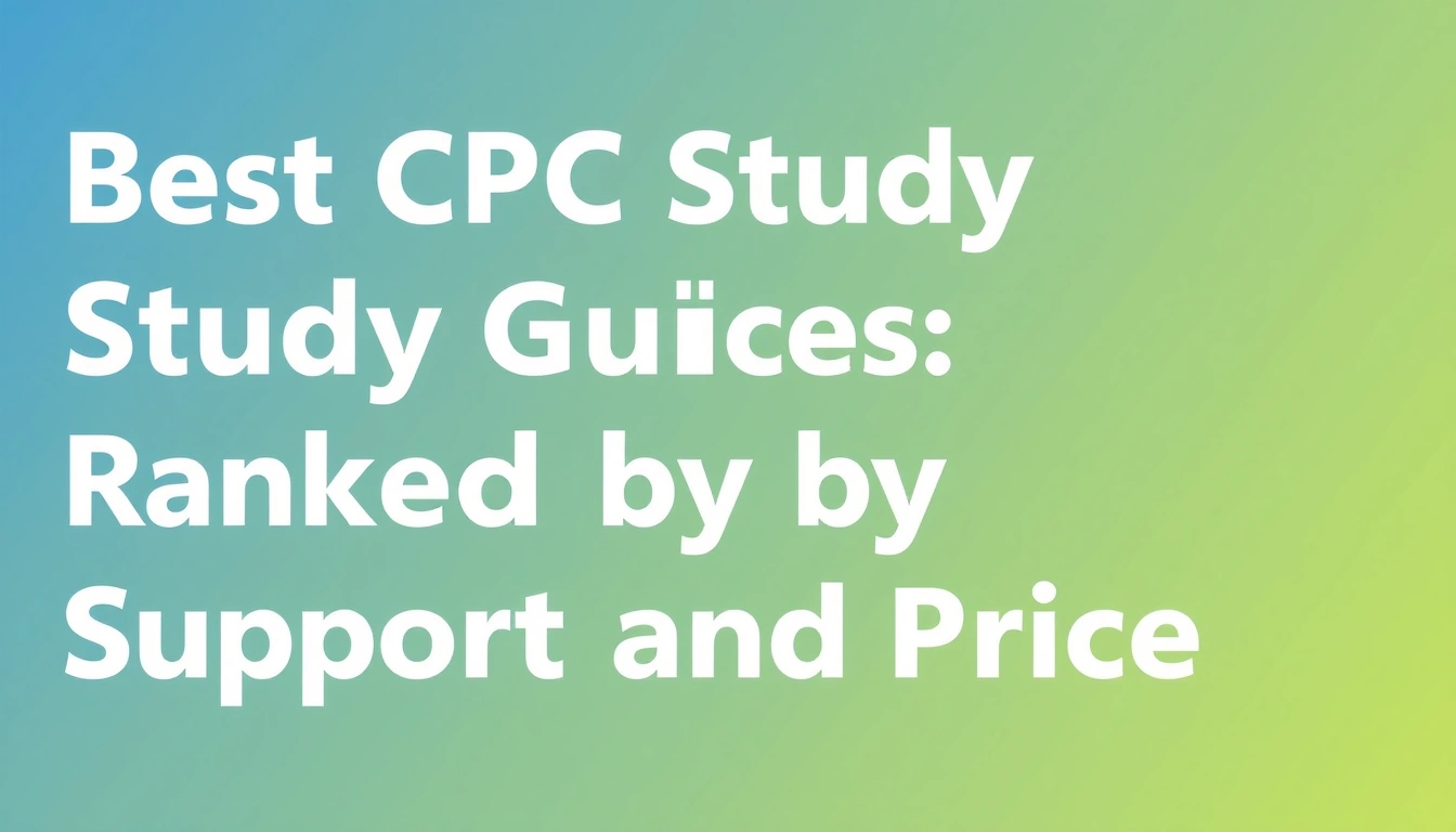 Best CPC Study Guides: Ranked by Pass Rate Support and Price Best CPC Study Guides: Ranked by Pass Rate Support and Price